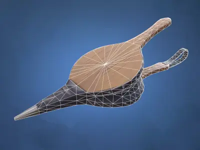 Stylized Handheld Bellows Low-poly 3D model