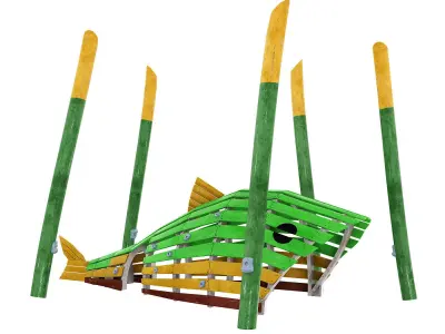 Children Playground Fish 3D model