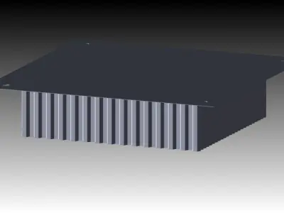 Impact Attenuator Honeycomb Crashbox 3D model