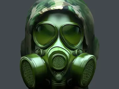 Helmet 3d model military combat Military Low-poly 3D model