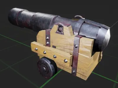 Antique Cannon 3D model