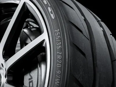 Nitto NT05 255 35 ZR20 97W 3D model