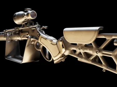 Rifle Free 3D model