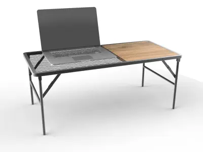 Industrial Folding Mini Coffee Table  3D model