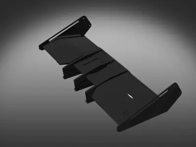 spoiler design sport car auto moto garage  3D model