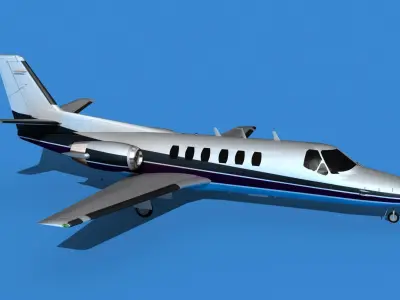 Cessna Citation 550 II Bravo V14 3D model