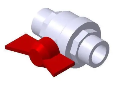 Ball Valve Bugatti 327 1 inch 3D model