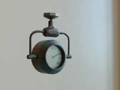 Pressure Gauge Free 3D model Free low-poly 3D model
