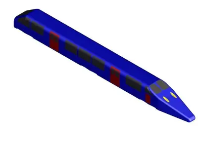 Fats train 3D model