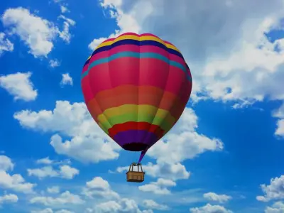 Colorful Air Balloon 3D Model 3D model
