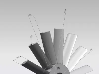 Paddle wheel 3D print model purchase