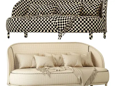  Clan Milano 2019 PIPE Divano 2 posti 3D model