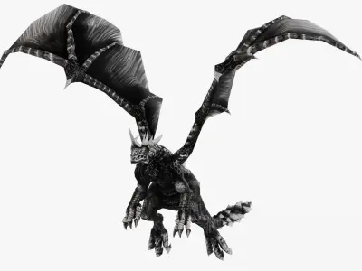 DRAGON Low-poly 3D model purchase