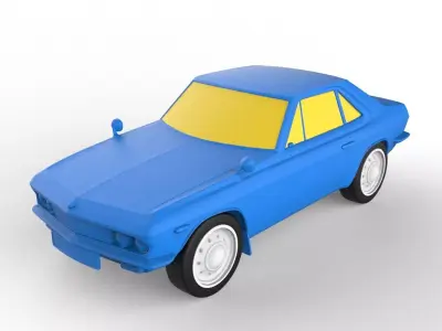 Nissan Silvia 1965 Classic Car 3D print model