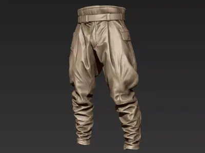 ZBrush Tactical Pants 03 3D model
