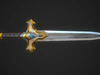 Dagger A6 Low-poly 3D model