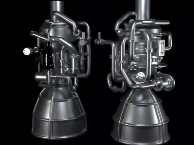 Rocket Engine Thrusters 3D model