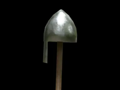 Medieval Nomad helmet Low-poly 3D model