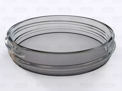 Glass finish - GME 21 00 - 80 mm - Continuous thread 3D model