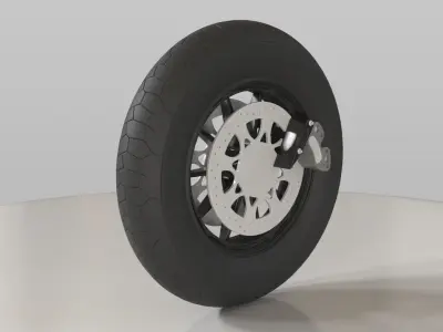 Motorcycle Tyre 3D model