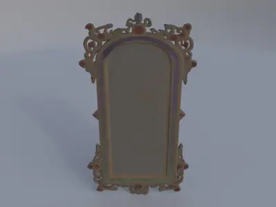 Gem-Encrusted Mirror Frame 3D model