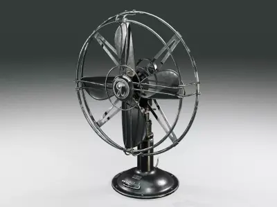 Old Fan Low-poly 3D model purchase