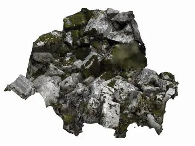 Ancient Ruin Low-poly 3D model