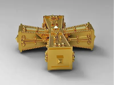 Antique Cross 3D print model