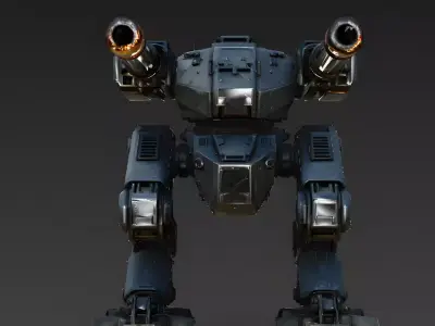 Titan Siegebreaker Artillery 3D Model Low-poly 3D model