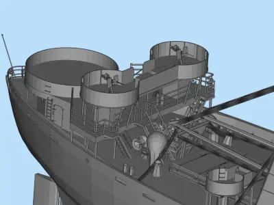 break-bulk carrier 3D model
