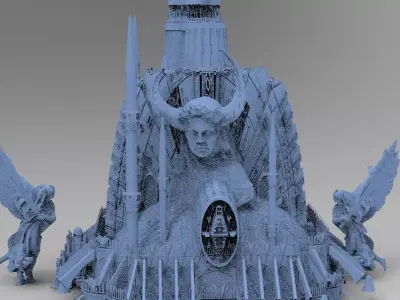Alien Prometheus temples 5  3D model