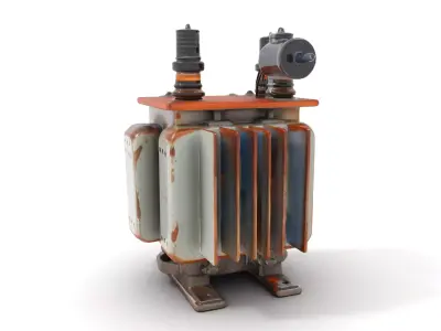 Rustic Industrial Transformer model pack Low-poly 3D model