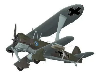 Henschel Hs123 3D model
