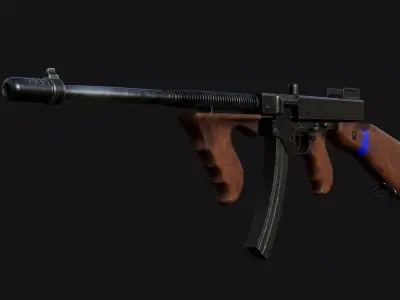 Weapon-Gun  Low-poly 3D model