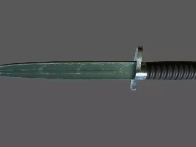 Knife Free low-poly 3D model 8