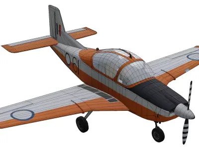 PAC CT4 Airtrainer Low-poly 3D model
