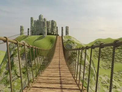 Ancient Stone Circle 3D model