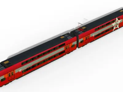 Aeroexpress ESh-2 Stadler KISS 3D model