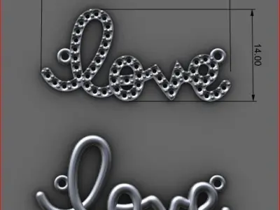 Love Necklace Free 3D print model
