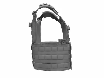 Military Bulletproof Plate Carrier Vest LBT 6094 - High Poly 3D model