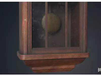 Wall Clock 3 - Clocks 1900s 3D model