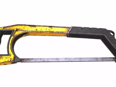 Saw Gardening Tool Low Poly Low-poly 3D model