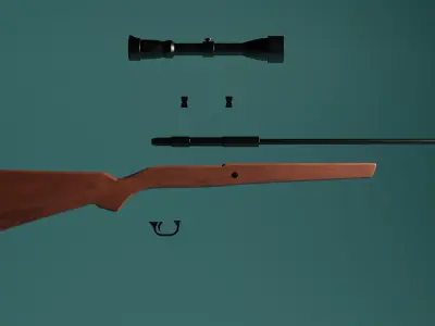 Hunting-rifle 3D model