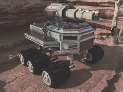 Scifi Truck Canon  Free 3D model