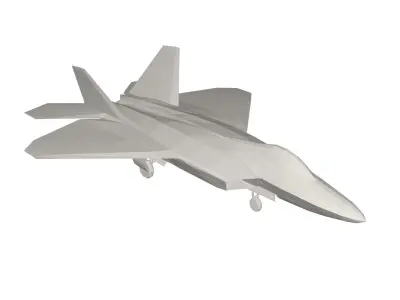 Military Plane concept Low-poly 3D model by vlad25