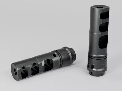 SFMB-338 SOCOM Muzzle Brake Suppressor Adapter Low-poly 3D model buy