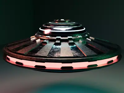Stylized UFO 3D model