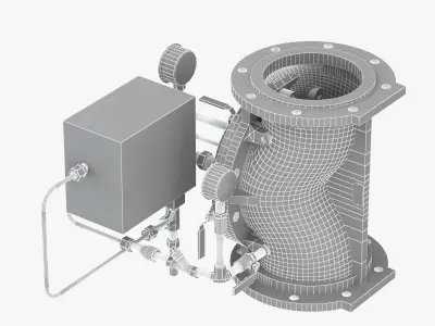 Electric Controlled Valve 3D model