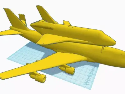 NASA SCA Shuttle Carrier Aircraft Low poly Free 3D print model
