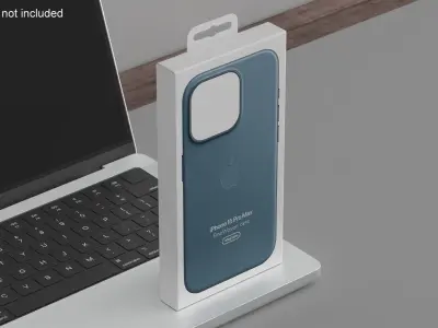 Apple iPhone 15 Pro Max FineWoven Case Packaging 3D model
